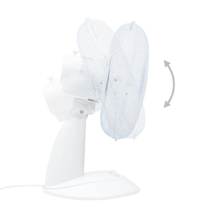 Ventilatore da Tavolo a 3 Velocità 30 cm 40 W Bianco