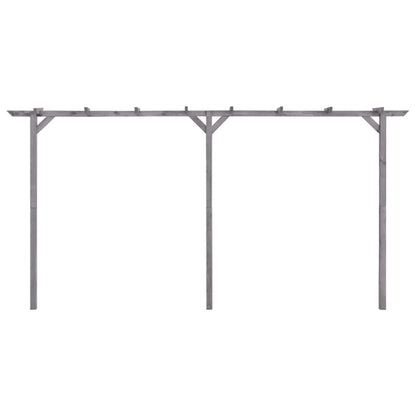 Pergolato da Giardino Grigio 400x40x205 cm in Pino Impregnato | homemem39