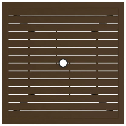 Tavolo da Giardino Marrone 81,5x81,5x72 cm in Acciaio - homemem39