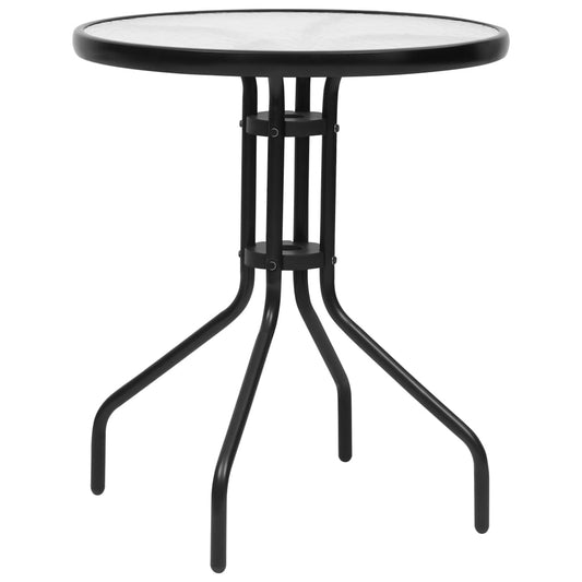 Black Garden Table Ø60x70 cm in Steel