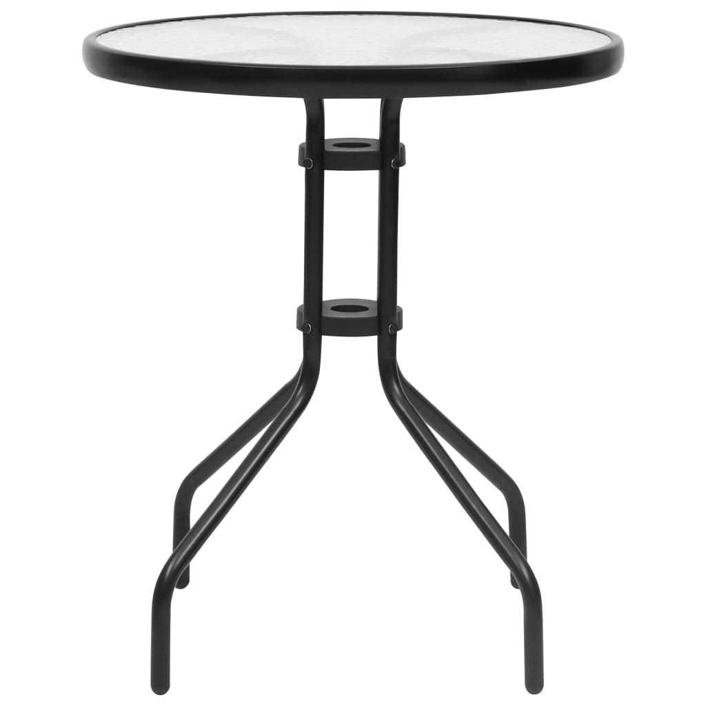 Black Garden Table Ø60x70 cm in Steel