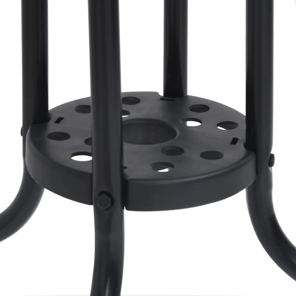 Black Garden Table 70x70x70 cm in Steel