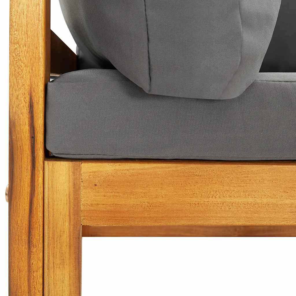 Divani Angolari Modulari 2 pz con Cuscini Grigio Scuro | homemem39