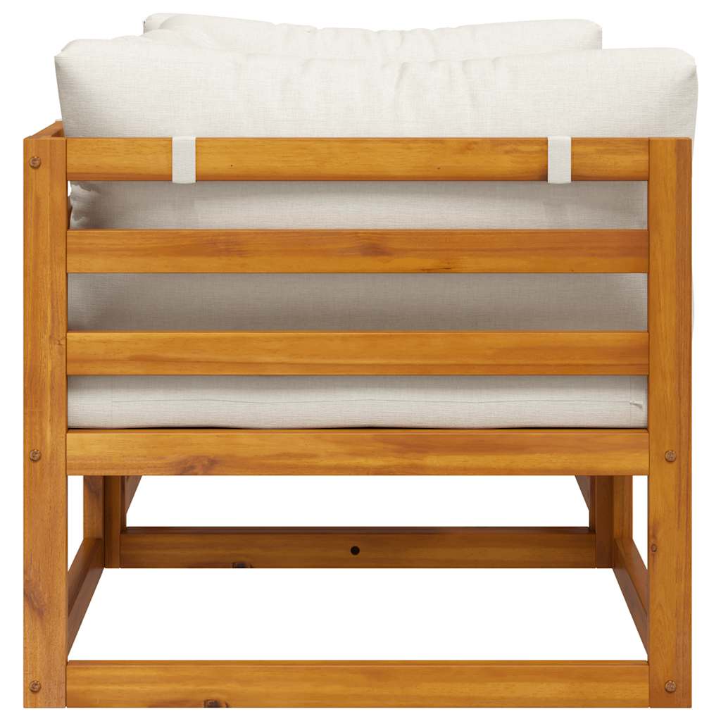 Divani Modulari Angolari 2 pz con Cuscino Bianco Crema | homemem39