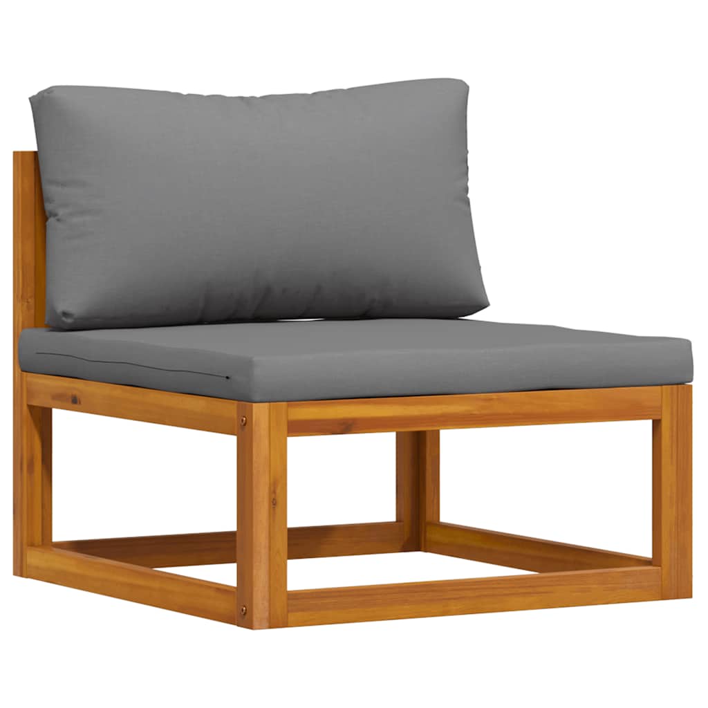 Set Divani da Giardino 3 pz con Cuscini in Massello di Acacia | homemem39