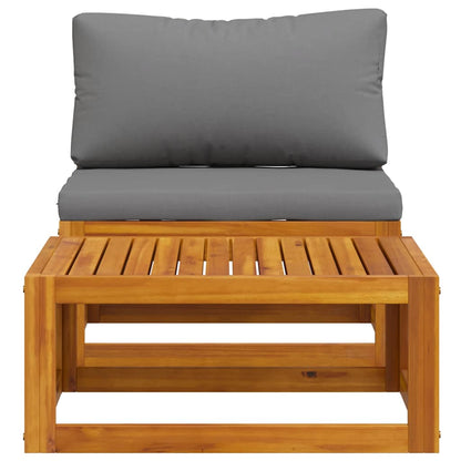 Set Divani da Giardino 2 pz con Cuscini in Massello di Acacia | homemem39