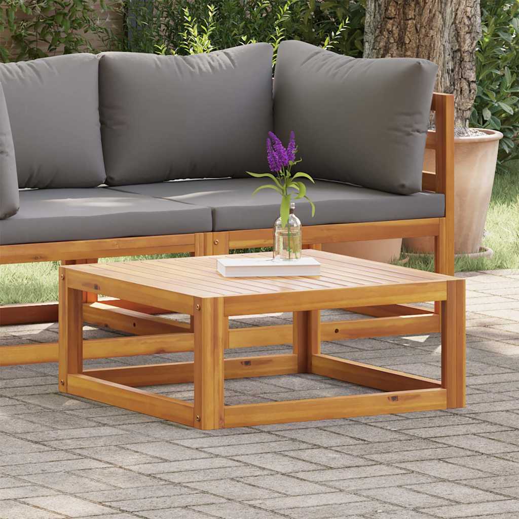 Tavolino da Caffè 68x68x29 cm in Legno Massello di Acacia