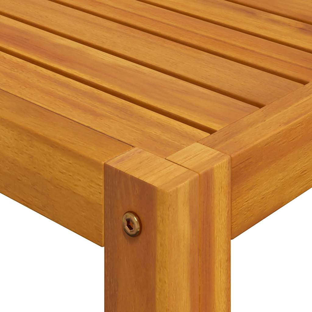 Tavolino da Caffè 68x68x29 cm in Legno Massello di Acacia