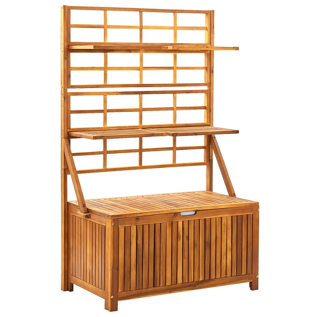 Contenitore con Traliccio 99x55x160 cm in Legno Acacia | homemem39