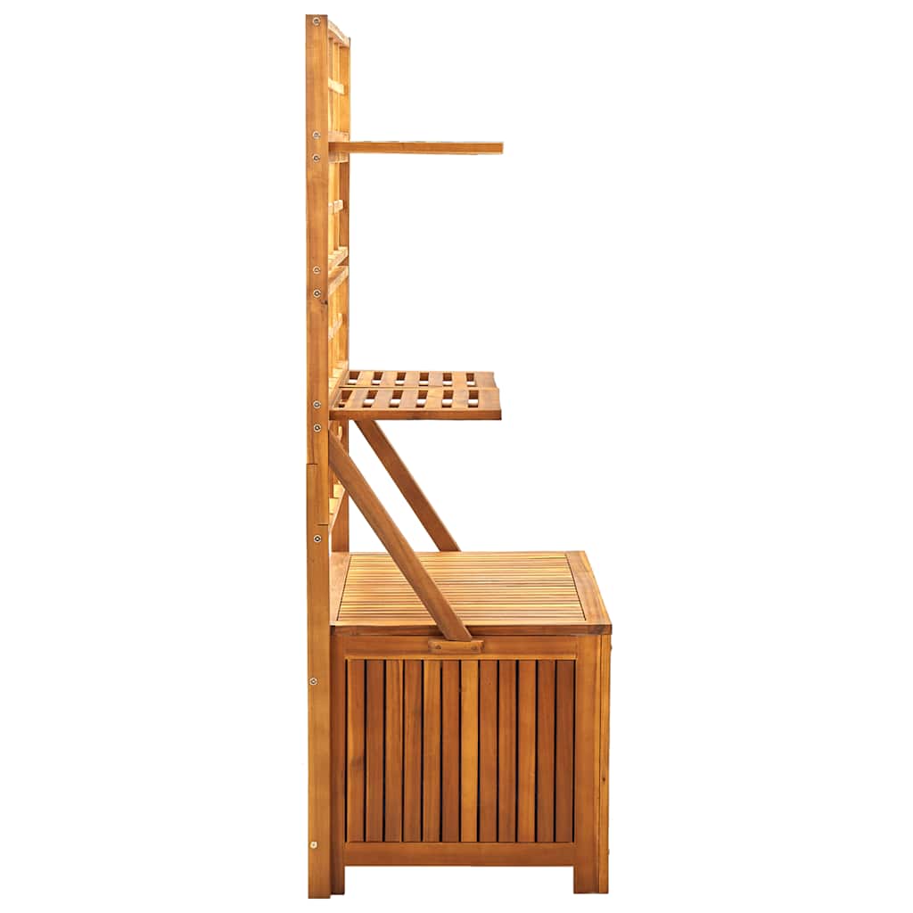 Contenitore con Traliccio 99x55x160 cm in Legno Acacia