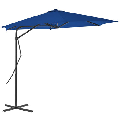 Ombrellone da Giardino con Palo in Acciaio Blu 300x230 cm - homemem39