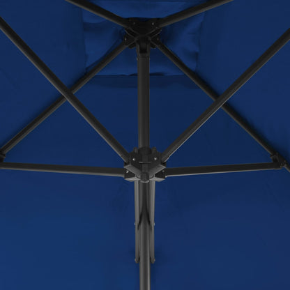 Ombrellone da Giardino con Palo in Acciaio Blu 300x230 cm | homemem39