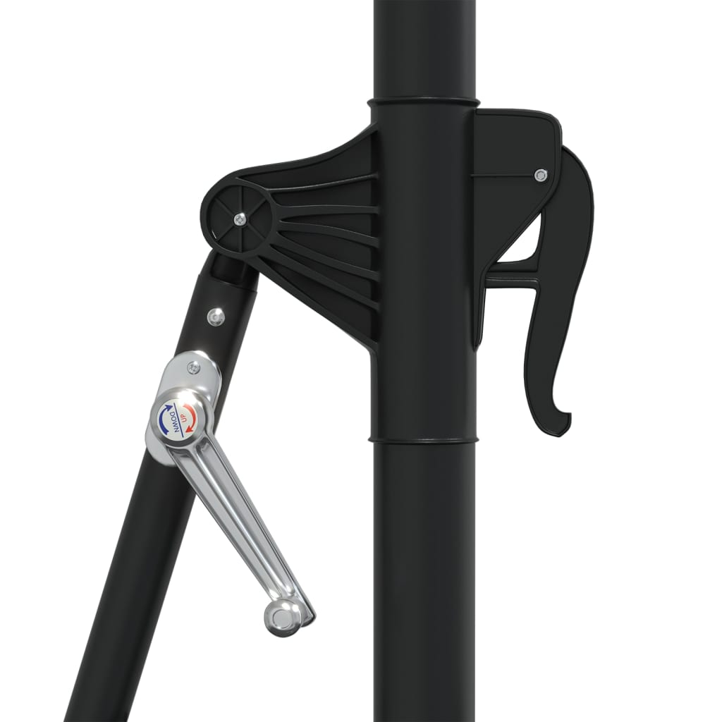 Ombrellone da Giardino a Parete con LED 300 cm Sabbia | homemem39