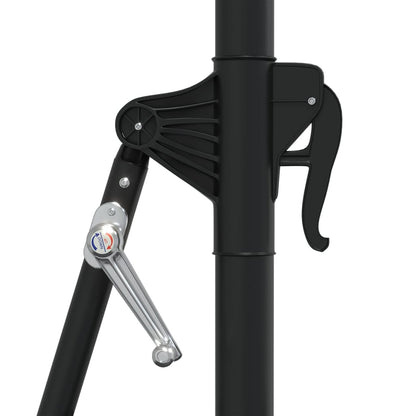 Ombrellone da Giardino a Parete con LED 300 cm Verde | homemem39