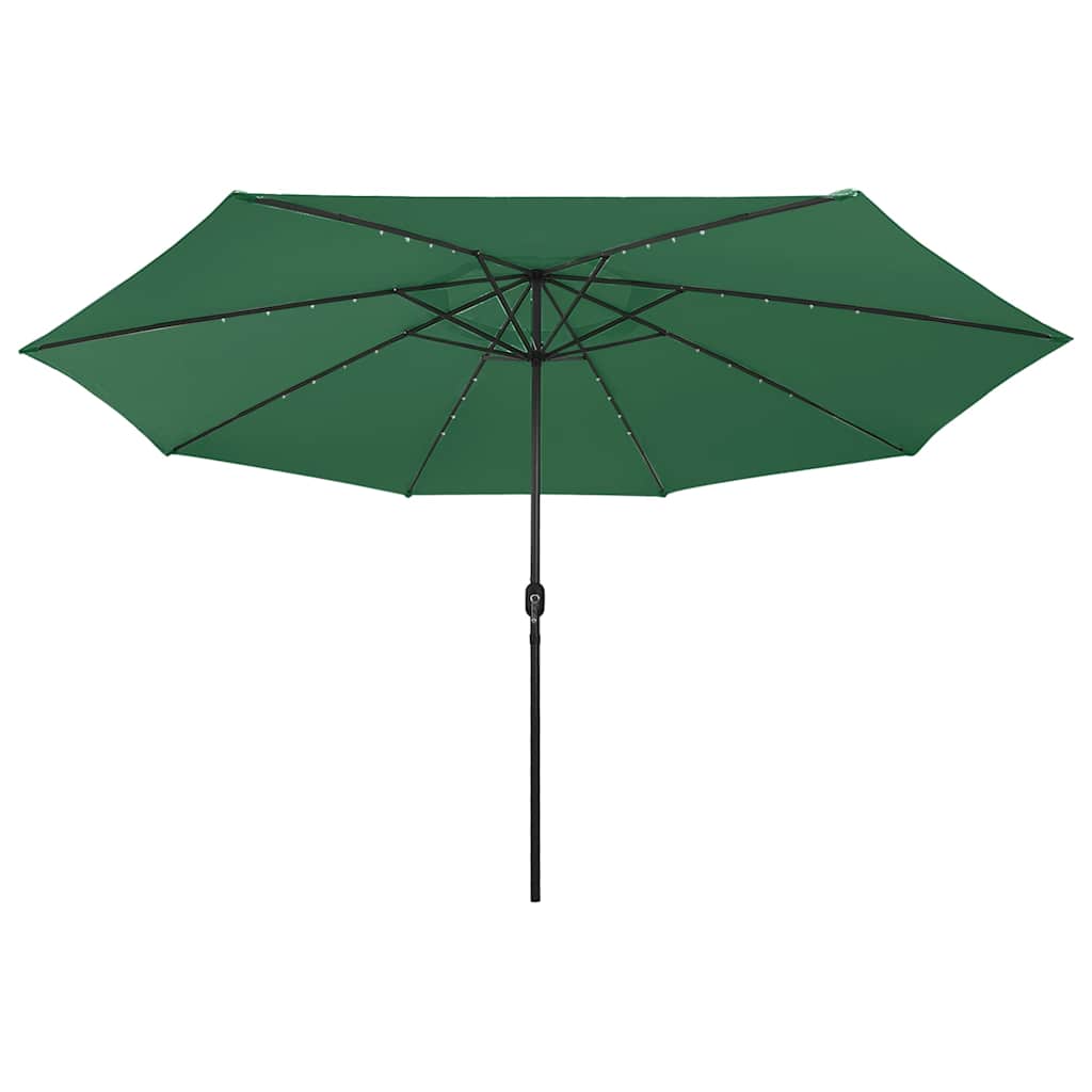Ombrellone da Giardino con Luci LED 400 cm Verde | homemem39