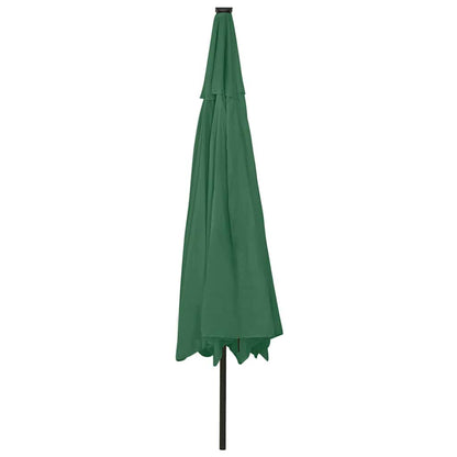 Ombrellone da Giardino con Luci LED 400 cm Verde | homemem39