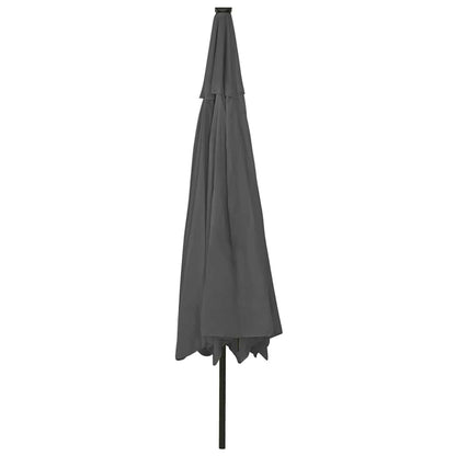 Ombrellone da Giardino con Luci LED 400 cm Antracite | homemem39