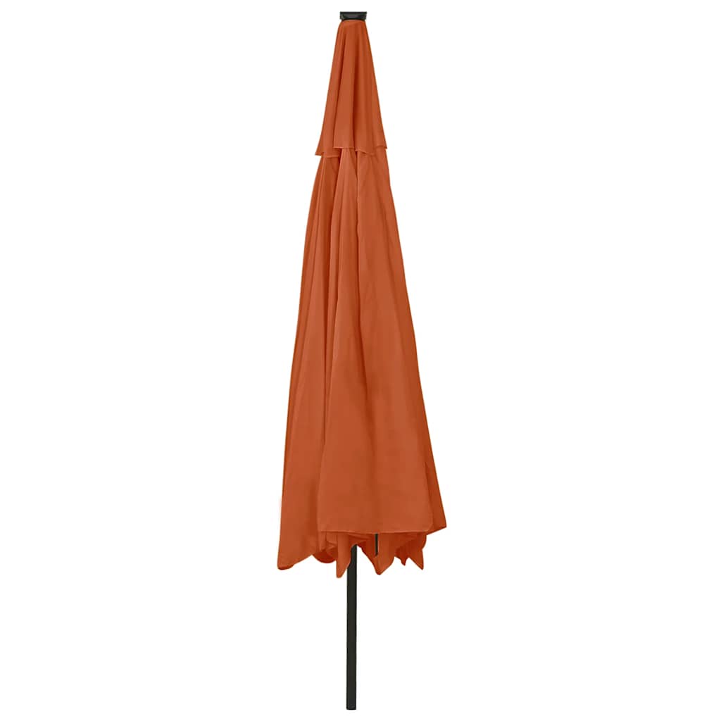 Ombrellone da Giardino con Luci LED 400 cm Terracotta | homemem39