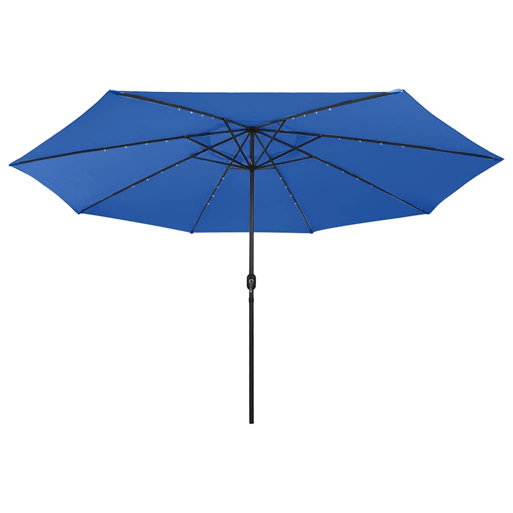Ombrellone da Giardino con Luci LED 400 cm Azzurro | homemem39