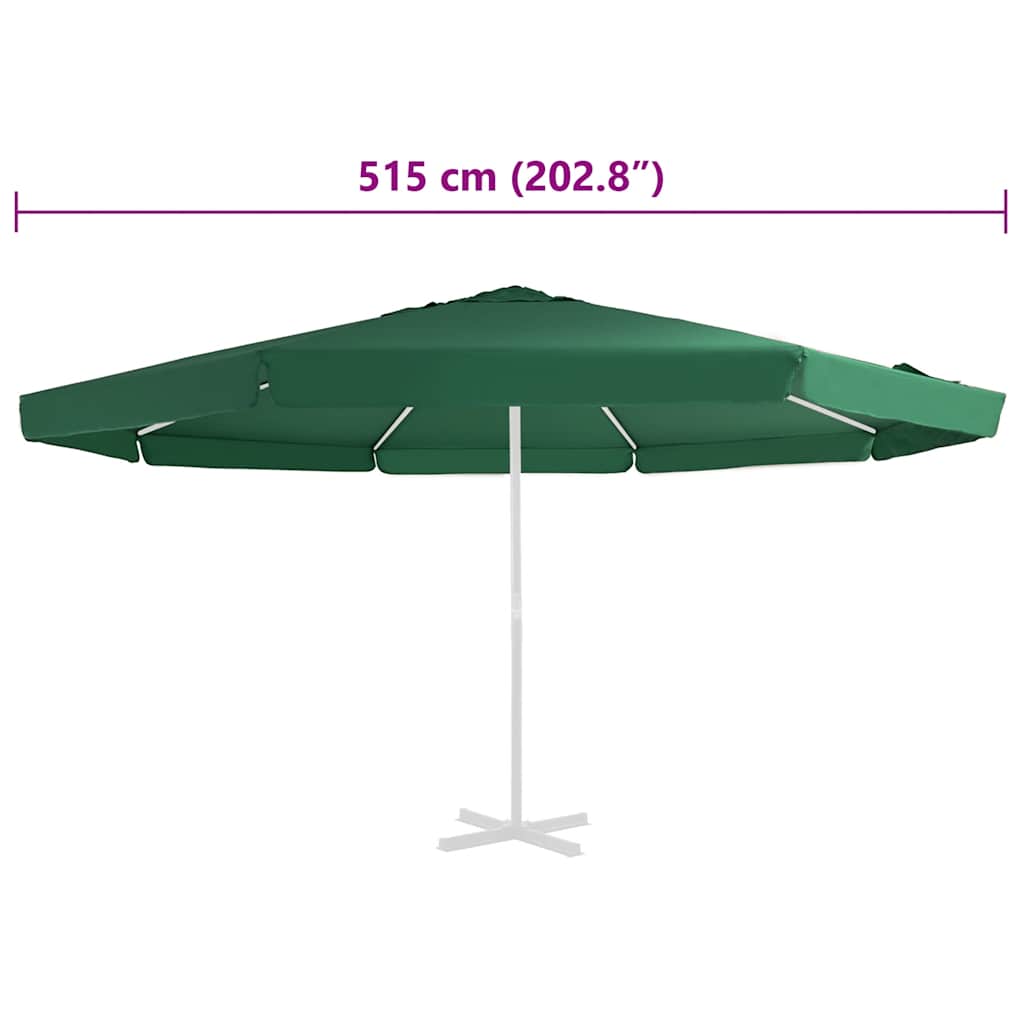 Telo di Ricambio per Tenda da Sole Verde 515 cm | homemem39
