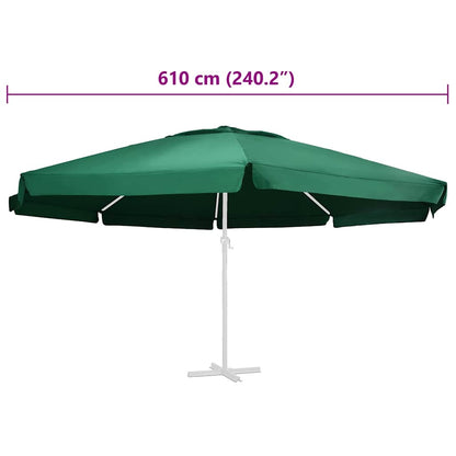 Telo di Ricambio per Ombrellone Verde 610 cm | homemem39
