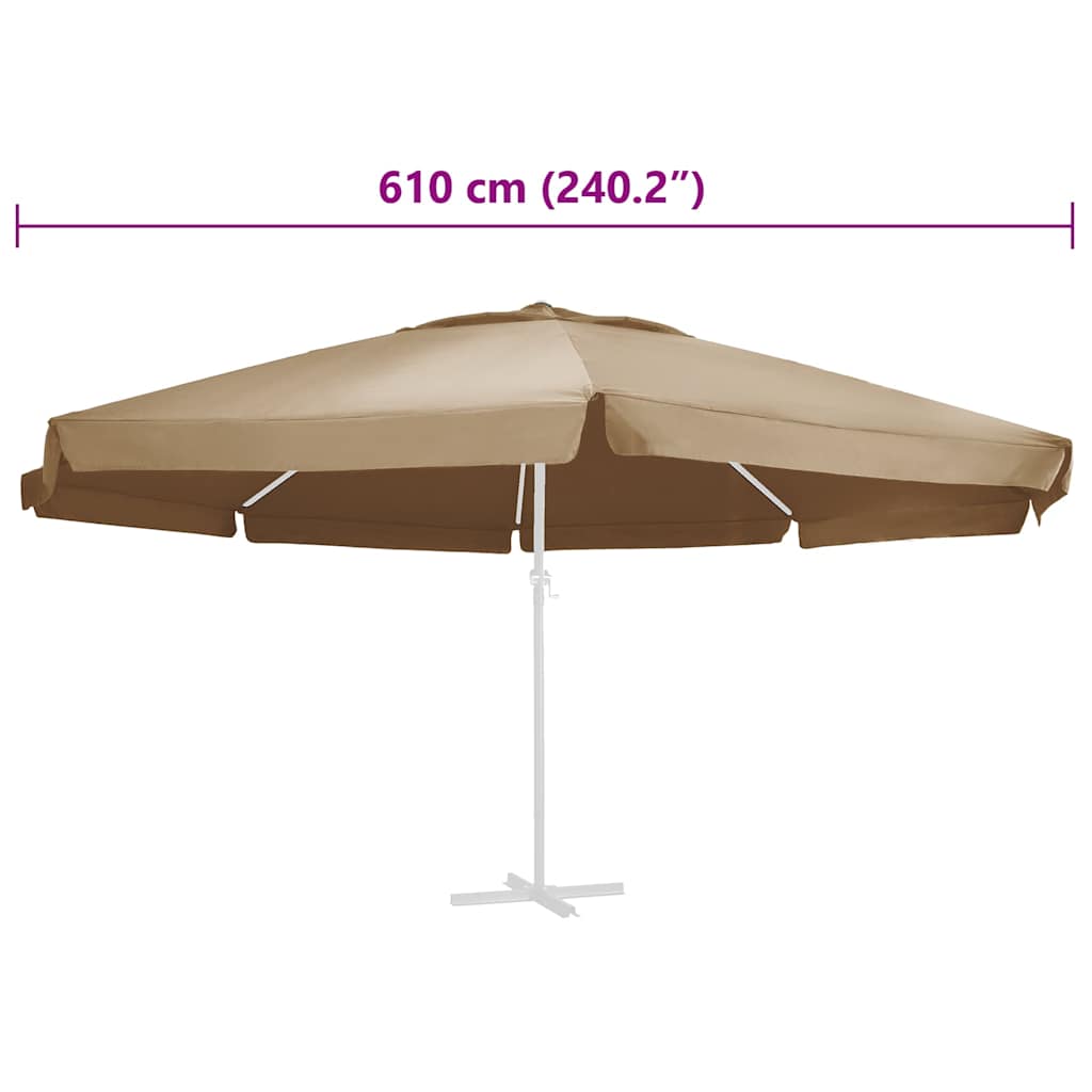 Telo di Ricambio per Ombrellone Talpa 610 cm | homemem39