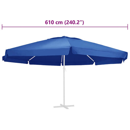 Telo di Ricambio per Ombrellone Azzurro 610 cm | homemem39