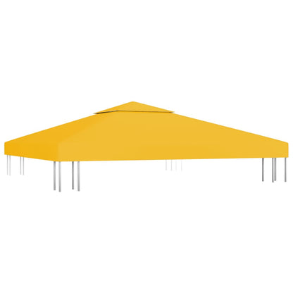 Copertura Superiore per Gazebo a 2 Strati 310 g/m² 3x3 m Gialla - homemem39