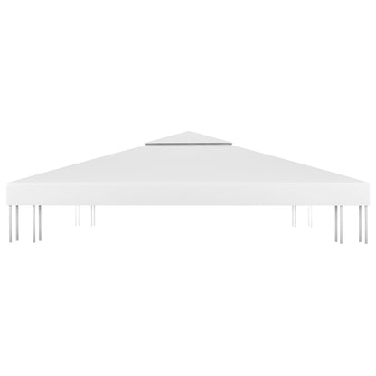 Copertura Superiore per Gazebo a 2 Strati 310 g/m² 3x3 m Bianca - homemem39