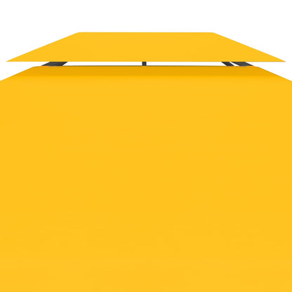 Copertura Superiore per Gazebo a 2 Strati 310 g/m² 4x3 m Gialla - homemem39