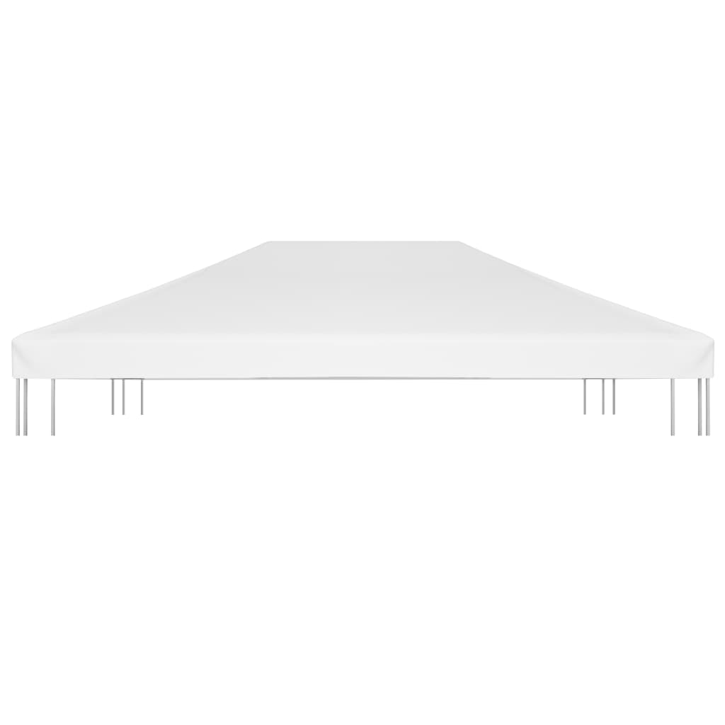 Copertura Superiore per Gazebo 270 g/m² 4x3 m Bianca - homemem39