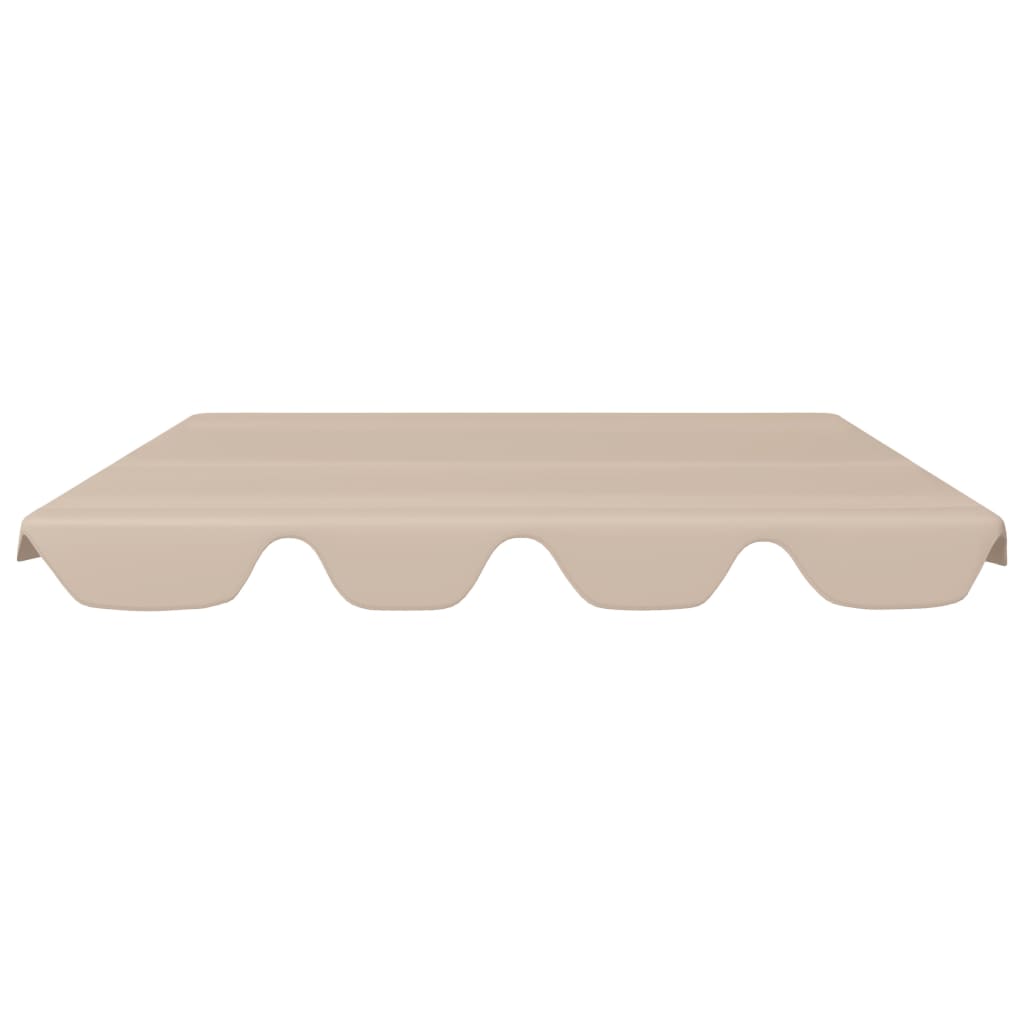 Baldacchino per Dondolo Giardino Beige 150/130x105/70 cm