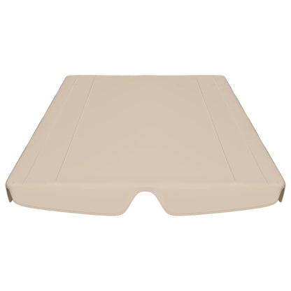 Baldacchino per Dondolo Giardino Beige 150/130x105/70 cm