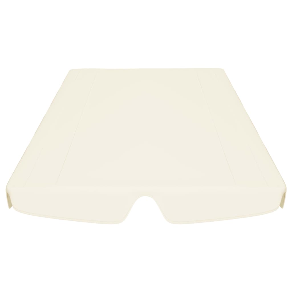 Baldacchino per Dondolo Giardino Crema 150/130x105/70 cm