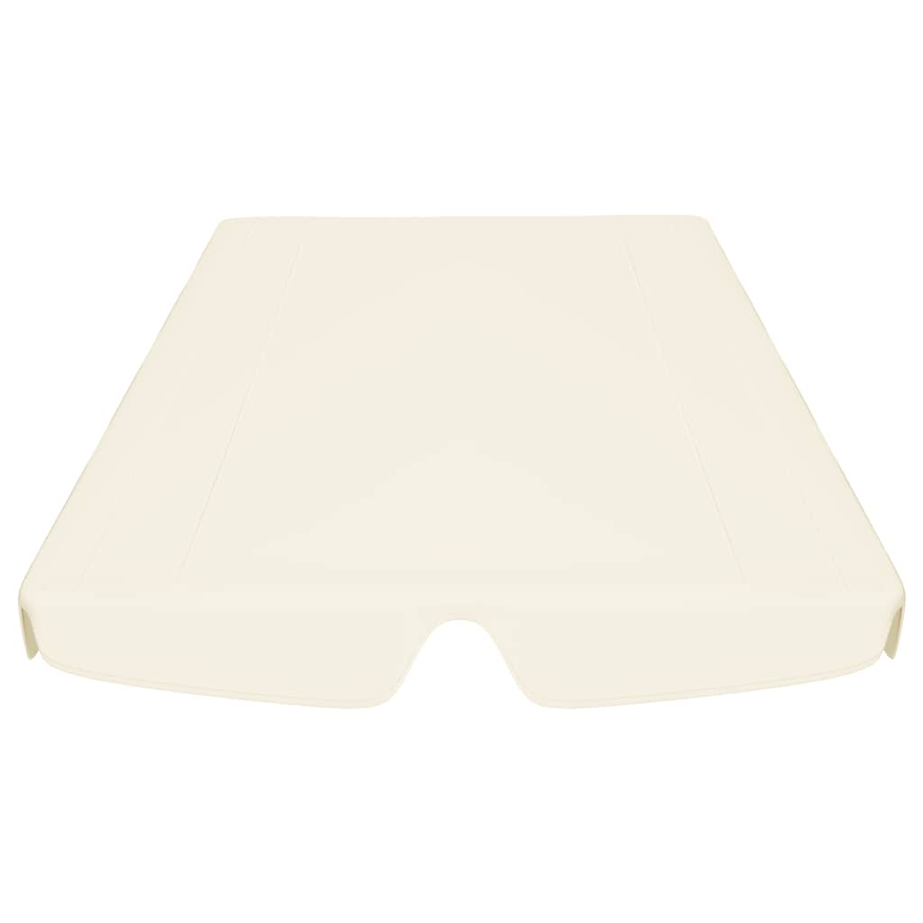 Baldacchino per Dondolo Giardino Crema 150/130x105/70 cm