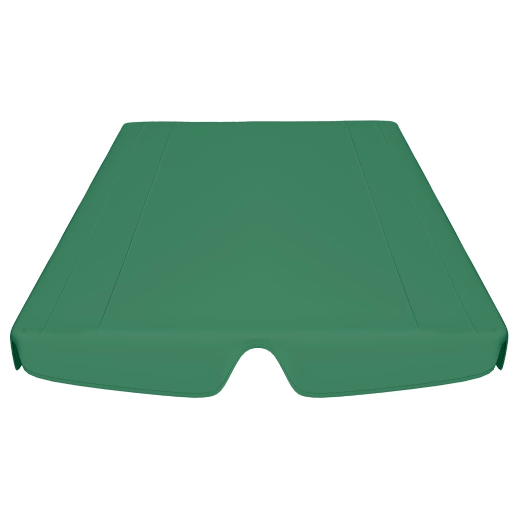 Baldacchino per Dondolo Giardino Verde 150/130x105/70 cm