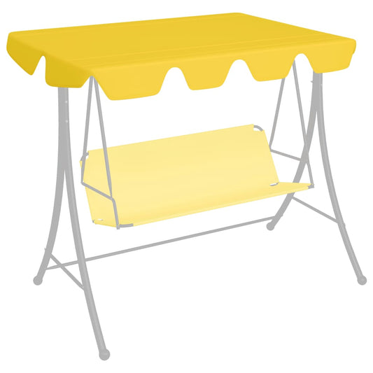 Canopy for Swing Garden Yellow 150/130x105/70 cm