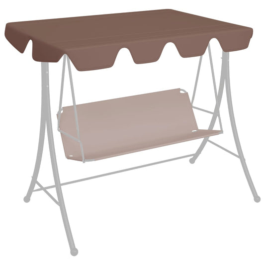 Canopy for Swing Garden Brown 150/130x105/70 cm