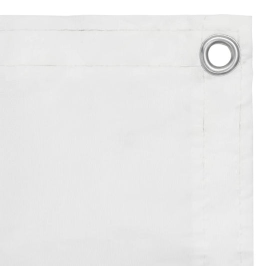 Paravento da Balcone Bianco 75x400 cm in Tessuto Oxford | homemem39