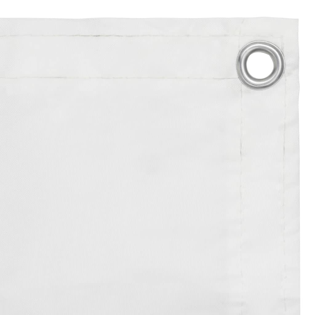 Paravento da Balcone Bianco 75x600 cm in Tessuto Oxford | homemem39