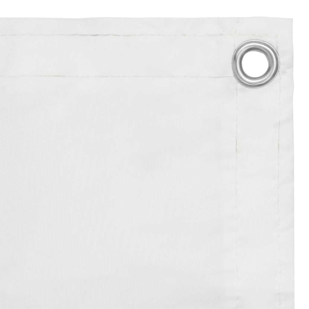Paravento Balcone Bianco 90x400 cm in Tessuto Oxford | homemem39