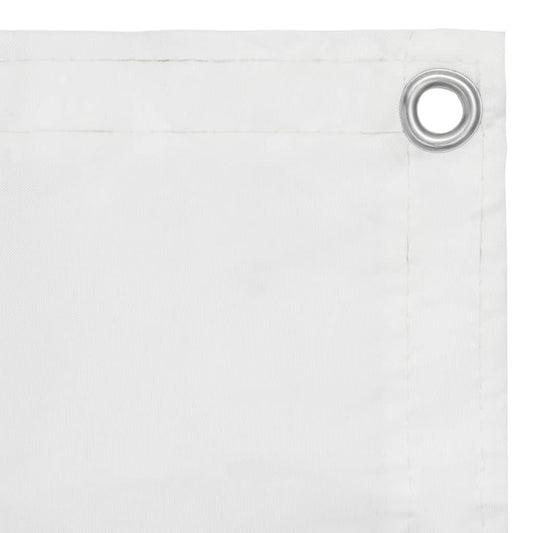 Paravento da Balcone Bianco 90x600 cm in Tessuto Oxford | homemem39