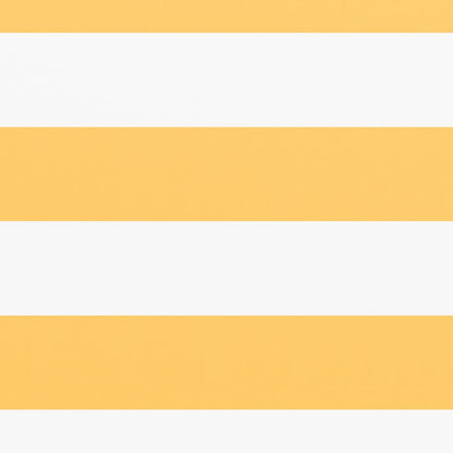 Paravento da Balcone Bianco e Giallo 75x400 cm Tessuto Oxford