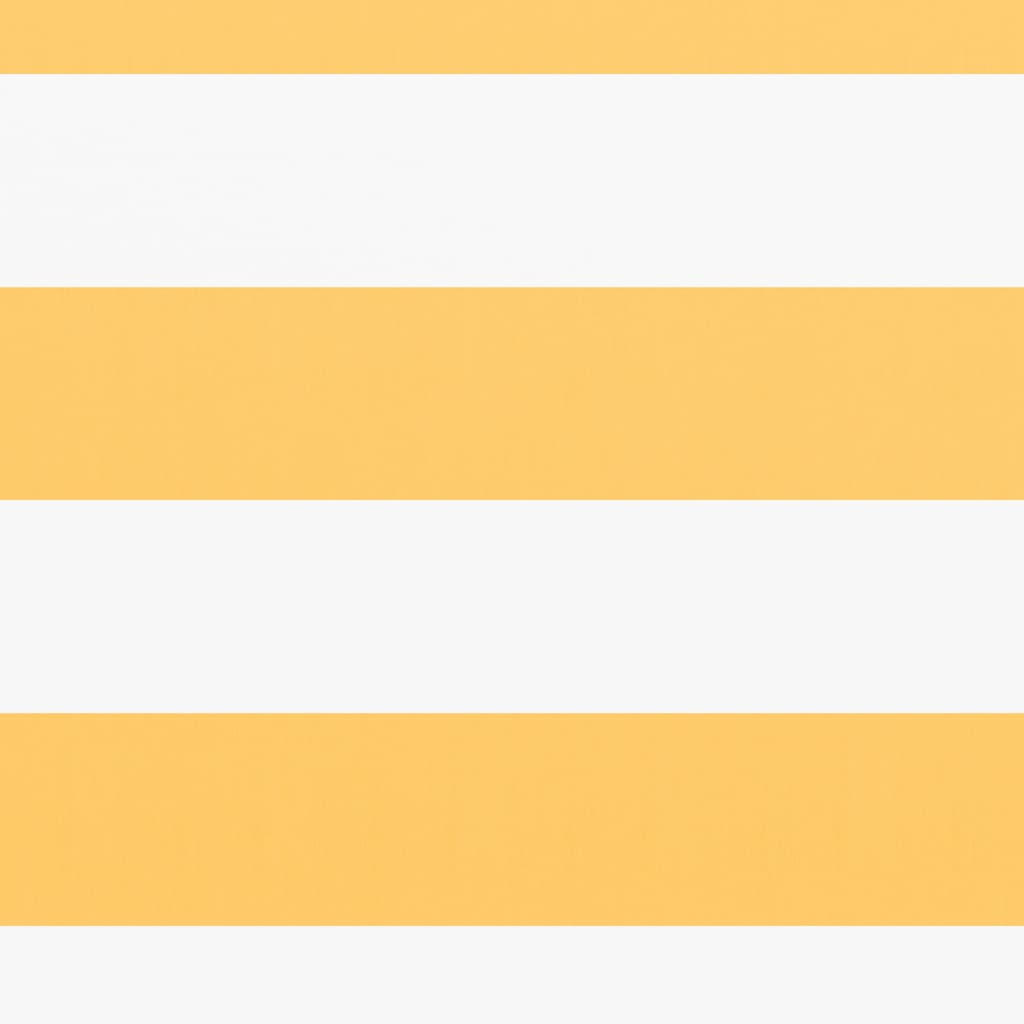 Paravento Balcone Bianco e Giallo 120x600 cm Tessuto Oxford - homemem39