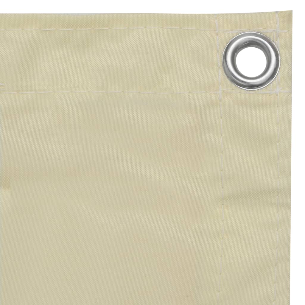 Paravento da Balcone Crema 120x400 cm in Tessuto Oxford | homemem39