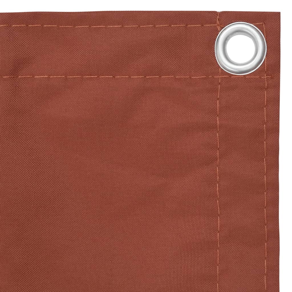 Paravento da Balcone Terracotta 75x300 cm Tessuto Oxford | homemem39