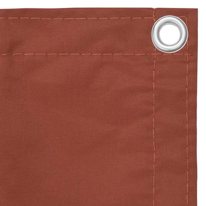 Paravento da Balcone Terracotta 90x500 cm Tessuto Oxford | homemem39