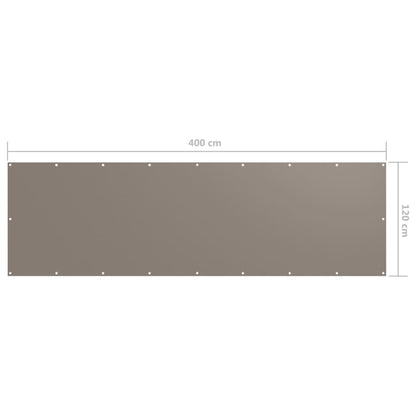Paravento da Balcone Talpa 120x400 cm Tessuto Oxford | homemem39