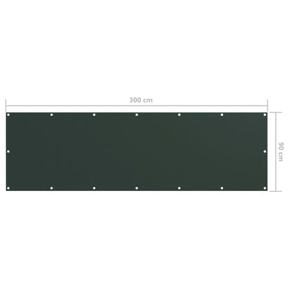 Paravento da Balcone Verde Scuro 90x300 cmTessuto Oxford | homemem39