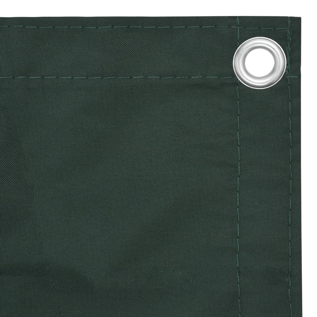 Paravento da Balcone Verde Scuro 120x500 cm Tessuto Oxford | homemem39